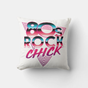 Coussin Rock Chick des années 80 1980 Music Lover