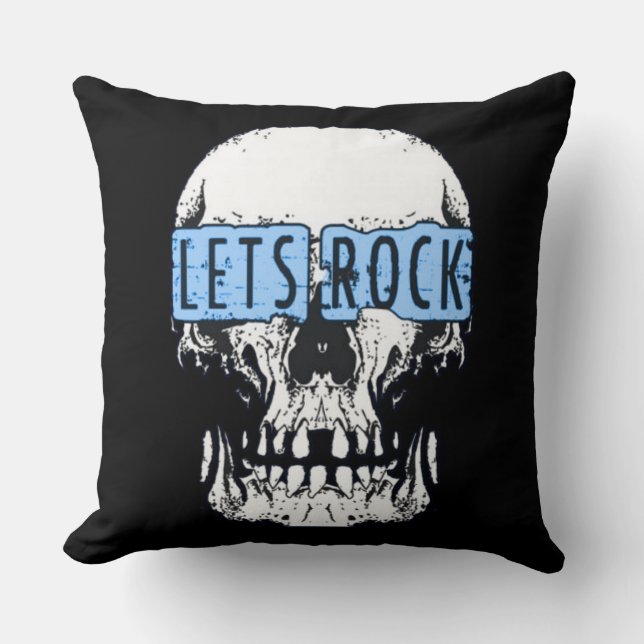 Coussin Rock Skull (Recto)
