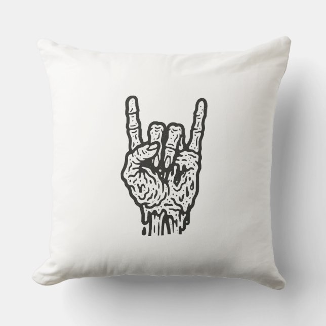 Coussin Rock zombie (Recto)
