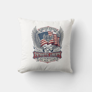 Coussin Rocker du bandana patriotique Méta musique Old Glo
