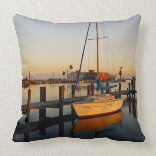 Coussin Rockport, Texas, port au coucher du soleil