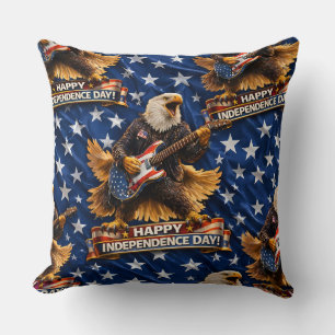 Coussin Rockstar American Eagle joyeux Jour de l'Indépenda