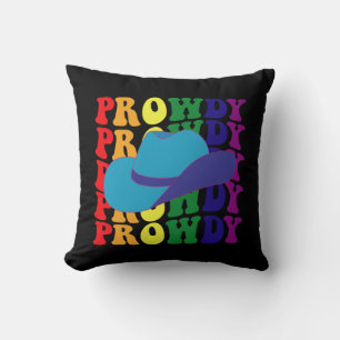 Coussin Rodéo bruyant Salut Cowboy Cowgirl LGBTQ Western 