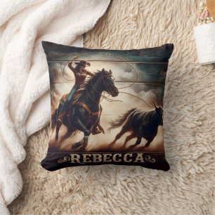 Coussin Rodeo Cowgirl à Dusk