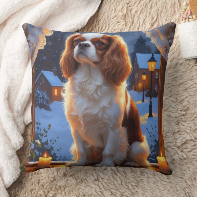 Coussin Roi Cavalier avec lumières de Noël (Couverture)