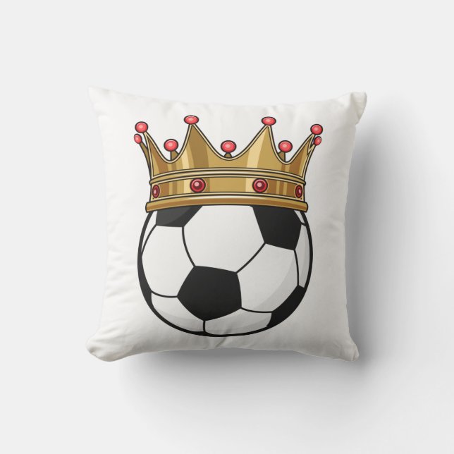 Coussin Roi de la Couronne de football (Recto)