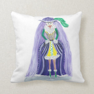 Coussin Roi de mardi gras avec la reine de mardi gras