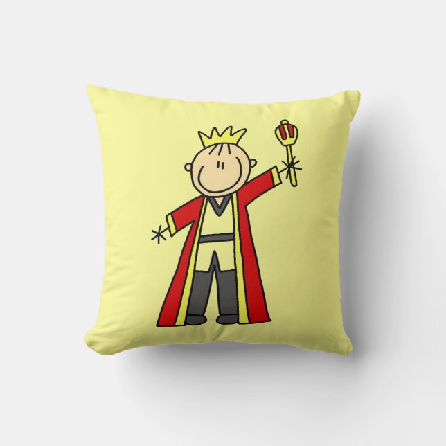 Coussin Roi Stick Figure (Recto)