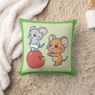 Coussin Rollage Anime Tuffy et Jerry Apple