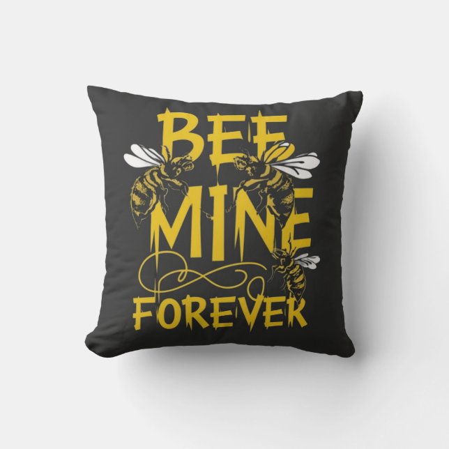 Coussin Romance en effervescence : La mine d'abeilles Conc (Recto)