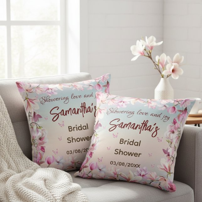 Coussin Romance en Fleur - Réception de Mariage Florale Ma (Créateur téléchargé)