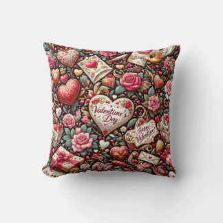 Coussin Romance intemporelle : un classique de la Saint-Va