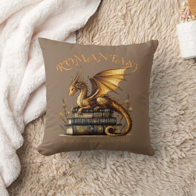 Coussin Romantasy Dragon Books Juste un chapitre de plus (Couverture)