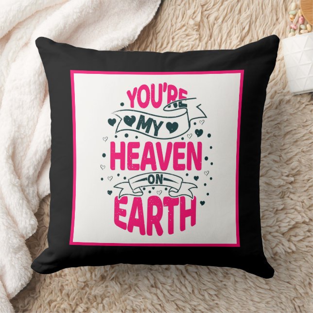 Coussin Romantique amour mot art Anniversaire (Couverture)