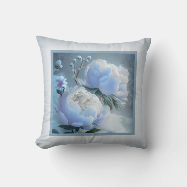 Coussin - romantique florale, fleur de pivoine, pa (Recto)
