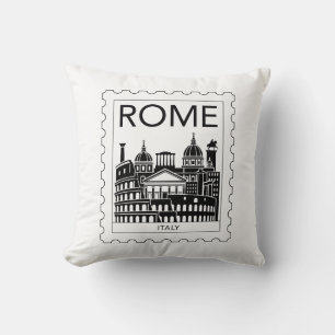 Coussin Rome Souvenir Italie Postage Timbre