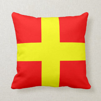 Coussin roméo du drapeau nautique "R"