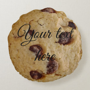 Coussin rond à puce à chocolat