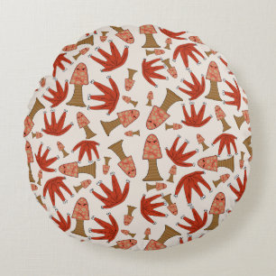 Coussin Rond Amis de la Forêt d'Automne – Joli Cha