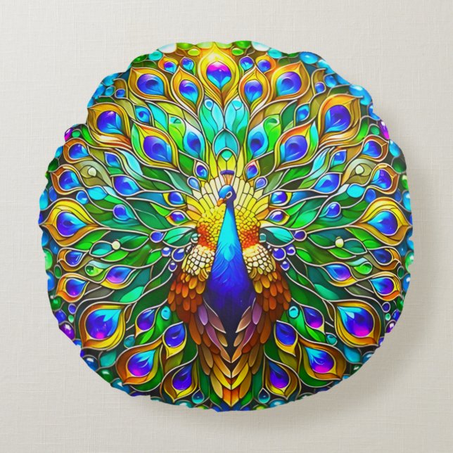 Coussin rond Art numérique - Parfaitement dimensio (Devant)