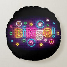 Coussin rond Blackout Bingo