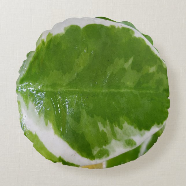 Coussin rond botanique (Devant)