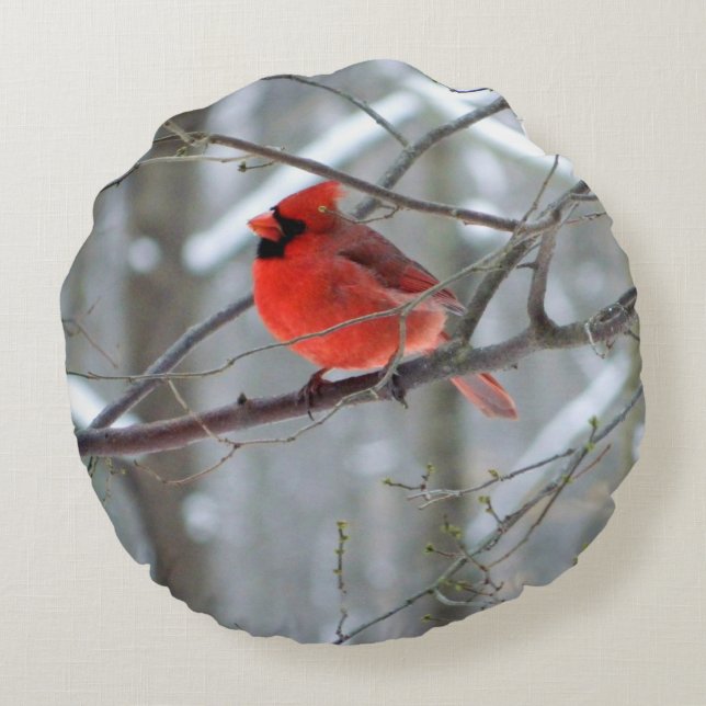 Coussin rond cardinal (Dos)