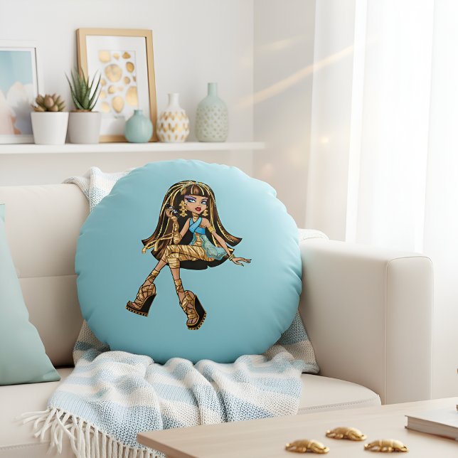 Coussin rond Cléo (Créateur téléchargé)