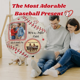 Coussin rond de baseball personnalisé - Photo pers
