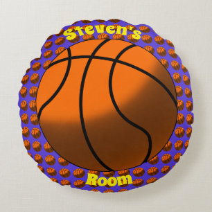 Coussin rond de basket-ball