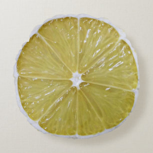 Coussin rond de citron de nouveauté
