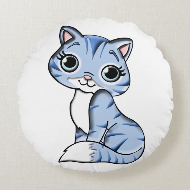 COUSSIN ROND DE DOLL CAT COUPÉ (Devant)