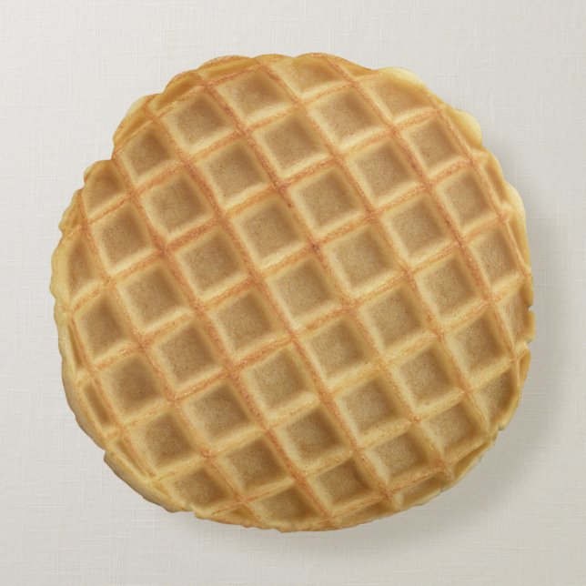 Coussin rond de gaufre (Devant)
