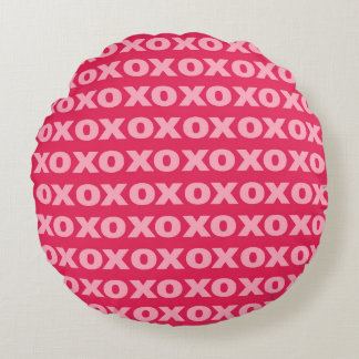 Coussin rond de jet de XOXO