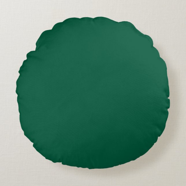 coussin rond de jet profond vert (Devant)
