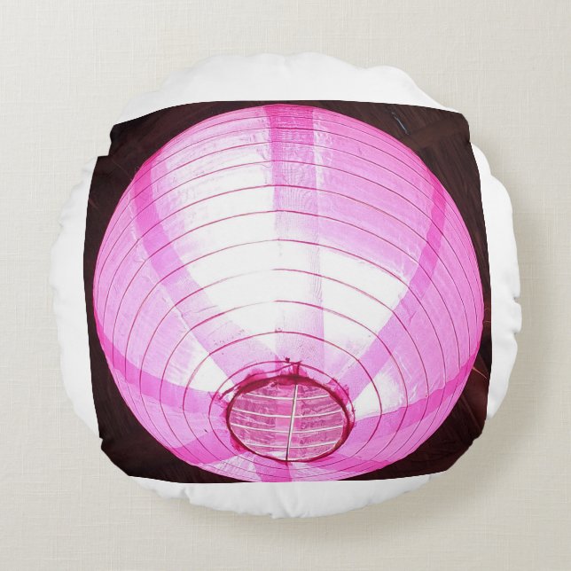 Coussin rond de lumière enchanté (Devant)