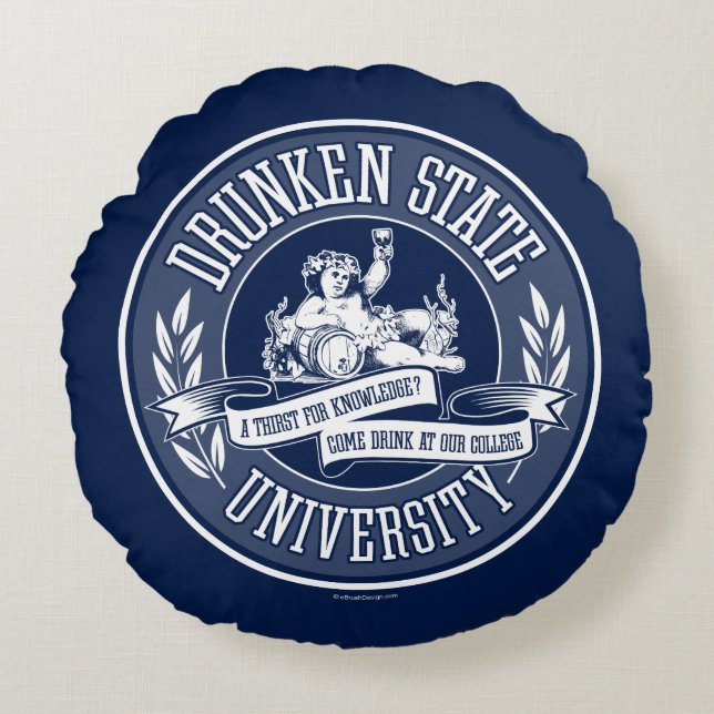 Coussin rond de l'Université d'État ivre (Devant)