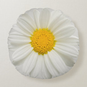 Coussin rond de marguerite des prés de
