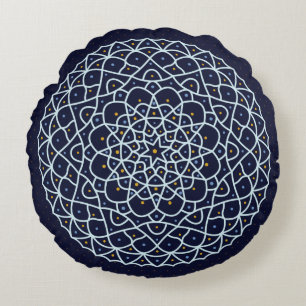 Coussin rond de nuit céleste