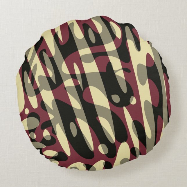 Coussin rond de poussière de cowboy (Dos)