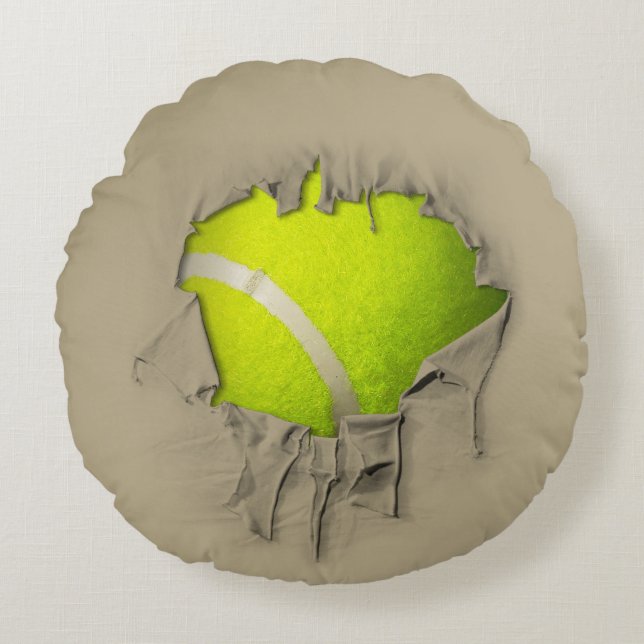Coussin rond de tennis Torn (Devant)