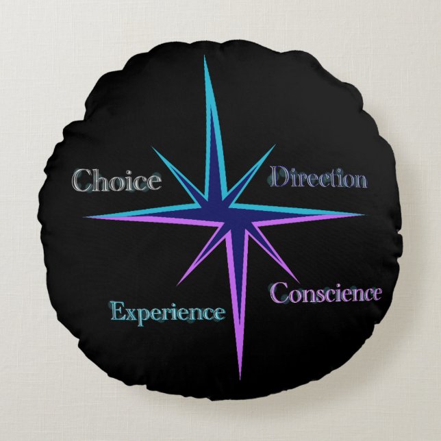 Coussin rond décoratif/Decorative cushion (Devant)