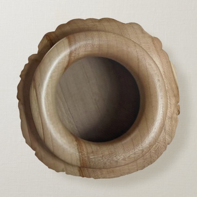 Coussin rond du navire à bois et du couvercle en b (Devant)