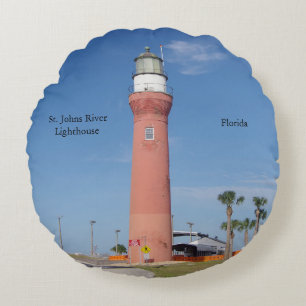 Coussin rond du phare de la rivière St. Johns
