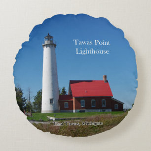 Coussin rond du phare de Tawas Point