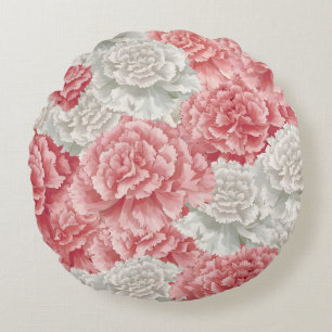 Coussin rond en floraison