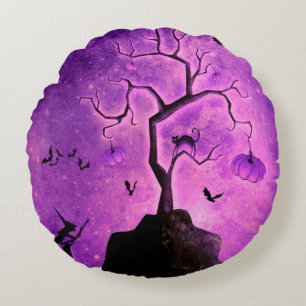 Coussin rond Halloween