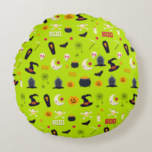 Coussin rond Halloween