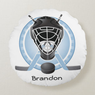 Coussin rond Hockey Design