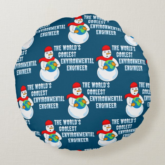 Coussin rond Ingénieur De l'environnement le plus  (Dos)